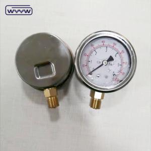Quality 2.5&quot; liquid filled pressure manometer EN837-1 radial pressure gauge wholesale