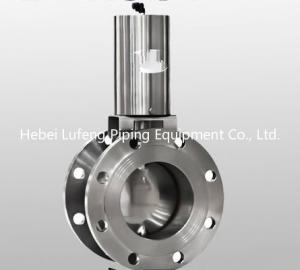 Quality SS304 and SS316L stainless steel sanitary wafer type pneumatic flange butterfly valve wholesale