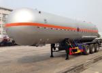 45000L 3 Axles Liquefied Petroleum Gas Lorry Tank Semi Trailer