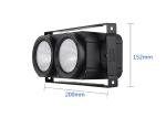 Ip20 2 Eyes Led Stage Par Lights 200 W 100 W Cob Led Par