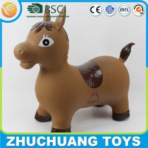 Quality export design plastic pvc jumping horse wholesale