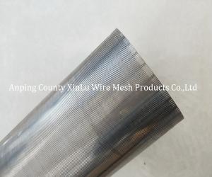 Quality Round 316L Stainless Steel Filter Element 30mm Slot Wedge Wire Pipe Non Magnetic wholesale