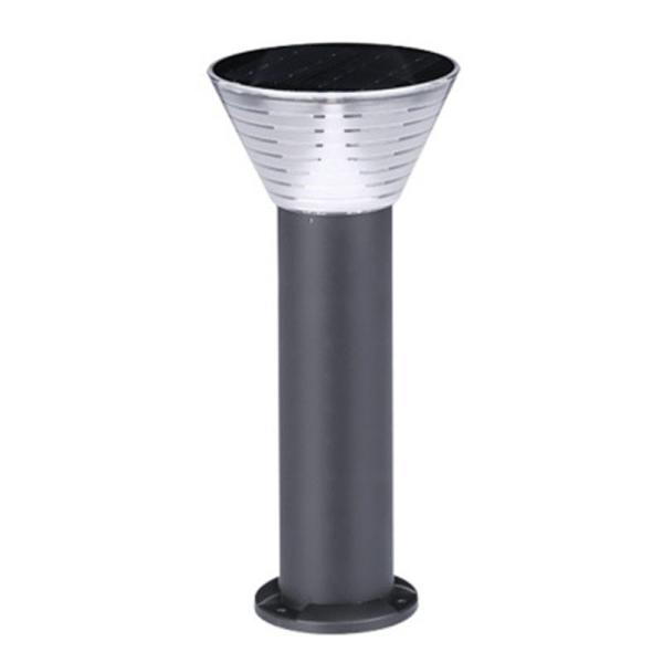 Outdoor Solar Gate Light 6500K Solar Powered Bollard Lawn Lamp Villa Landscape