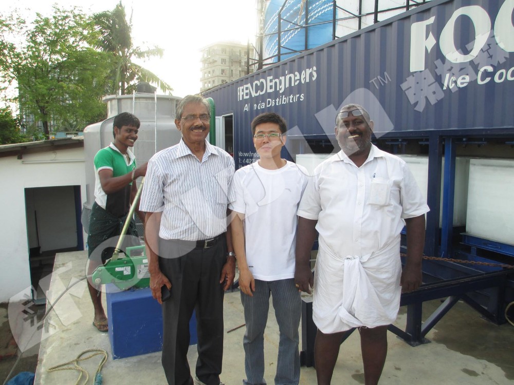 Water Cooling Seafood Cooling Seawater Flake Ice Maker Machine in Harsh Environments