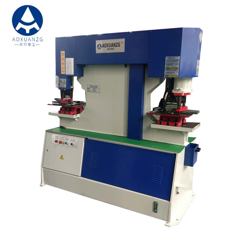 120T Combined Punching And Shearing Machine Ironworker Hydraulic Universal Steel work For Steel Structure
