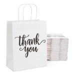 Kraft Paper Thank You Clothing Gift Jewelry Shopping Paper Bag for Business