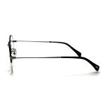 FM3230 Semi Rimless Round Optical Metal Frames In Stainless Steel