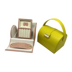 Quality Portable Jewelry display Box PU Leather Storage Case wholesale