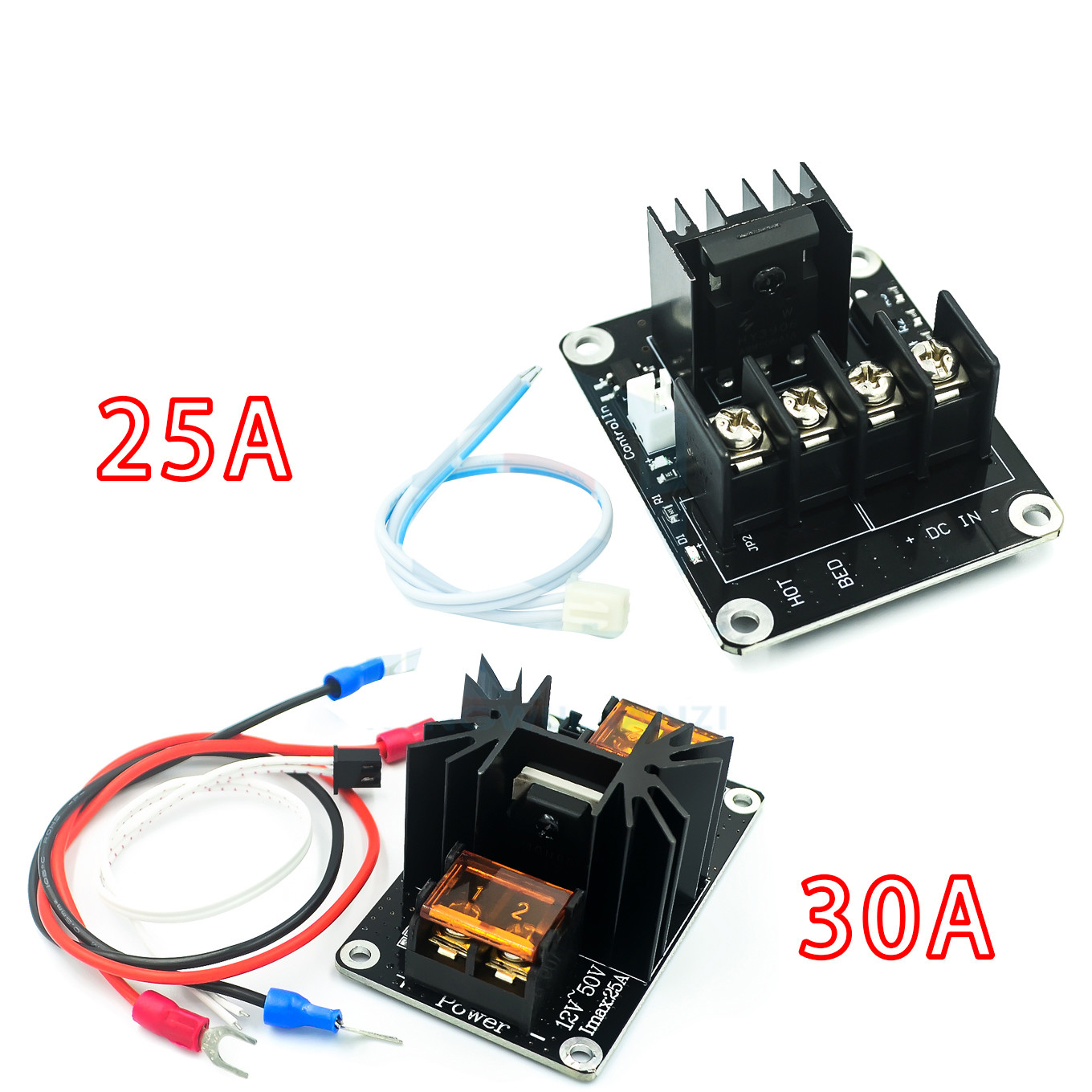 25A 60mm*50mm 3D Printer Mainboards Hot Bed Power Module MOS Tube 240W