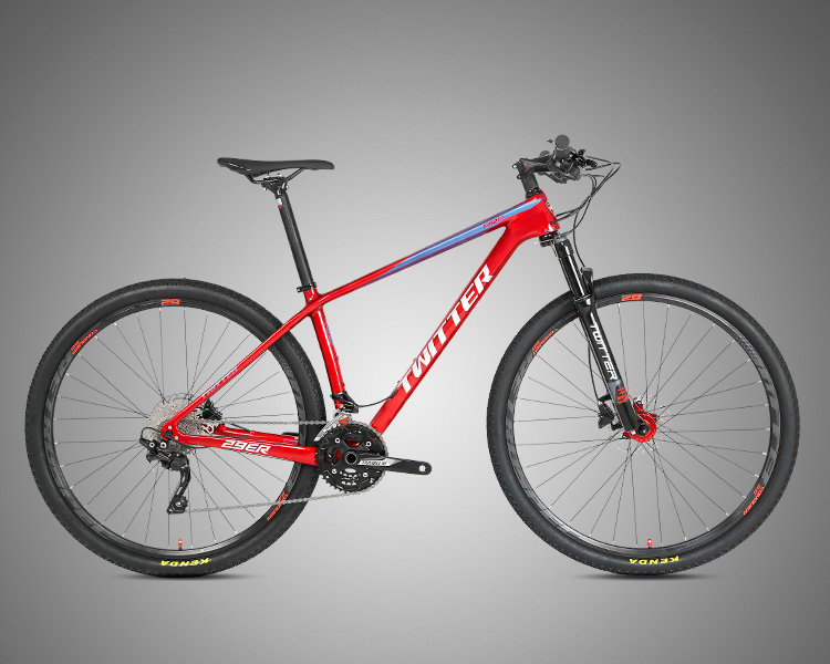 29 Inch Carbon Fiber Road Bike , MTB Shlmano Deore Trail Mountain Bike 30 Speed
