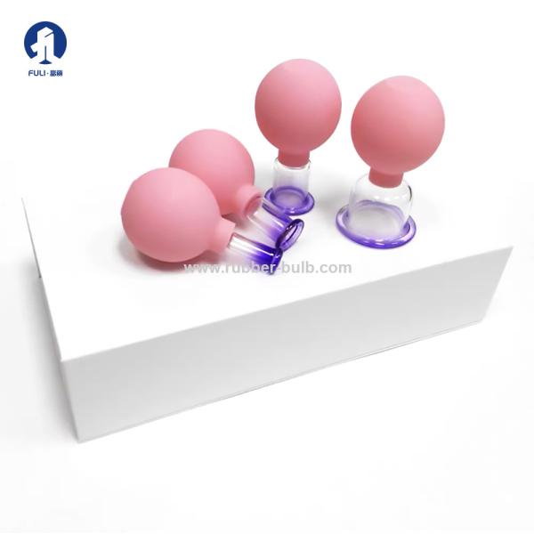 Cheap FULI Rubber Suction Bulb Syringe Facial Mask Face Beauty Bulb Wrinkle Remover Face Lifting Boady Massage for sale