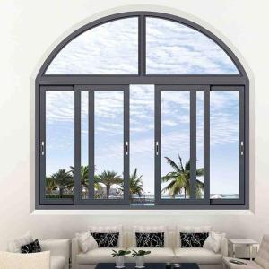 Quality Commercial Aluminum Horizontal Sliding Windows Soundproof Heat Insulation wholesale