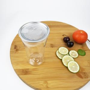Quality Food Grade Transparent 400ml Plastic PLA Water Bottle With Snap Lids Round wholesale