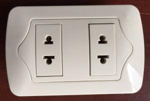 Quality Universal Electric 2 Gang Socket Over Current Protection Elegant Design wholesale