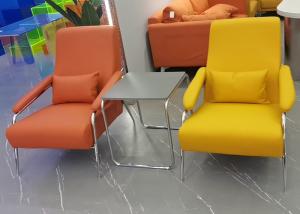 Quality Living Room Nordic Lounge Chair Orange Single Sleeper Sofa wholesale