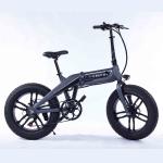 High Speed 20 Inch Electric Bicycle , 350W 500W Folding Fat Tire Electric Bike