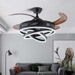 LED Fan Light Dining Room Living Room Bedroom LED with Electric Fan Light
