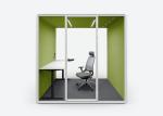Safe Laminated / Tempered Glass Soundproof Office Pod Isolate Sound Silent Booth