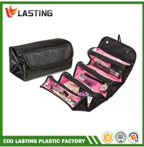 Quality Travel Cosmetic Makeup Bag Hanging Rolling Toiletry Organizer Black wholesale