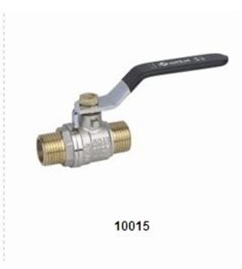 Quality Forging Brass Ball Valve 10015 with Nickel plated 25Bar in full size(male-male) wholesale