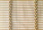 Paint Copper SS316L Cable Rod Woven Mesh Antifire Building Cladding