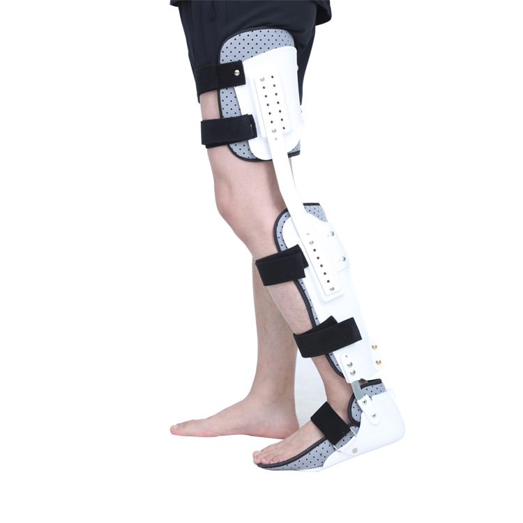 High-quality knee ankle and foot orthoses Hinged knee joint ankle foot orthosis Leg and foot fracture orthosis for fracture reha