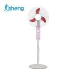 DC Energy Saving Cooling Fan Rechargeable 12V 18 Inch Stand Fan With Timer