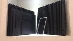 Matt Black Anodized Aluminium Industrial Profile / Aluminum Heat Sink