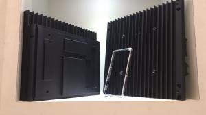 Quality Matt Black Anodized Aluminium Industrial Profile / Aluminum Heat Sink wholesale