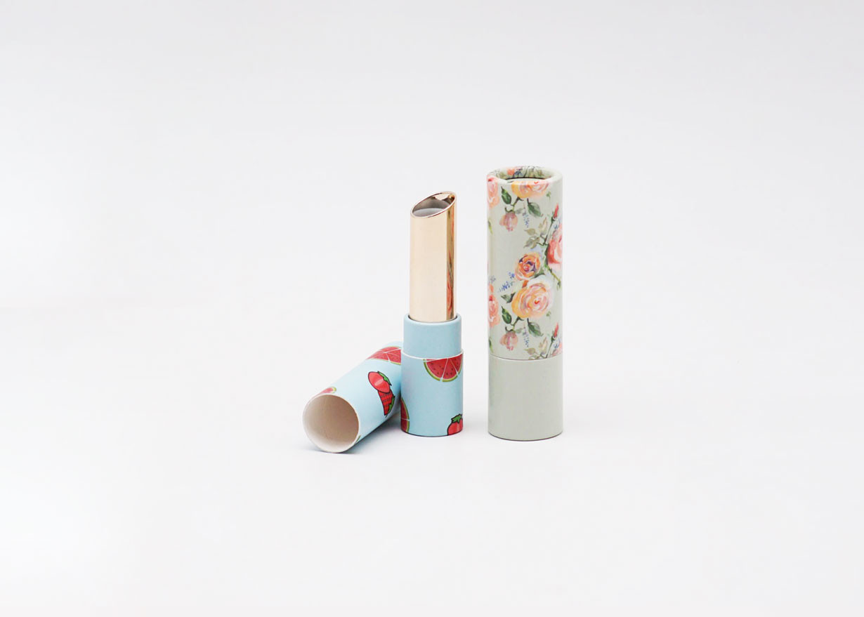 3.5g Eco Friendly Twist Paperboard Lip Balm Tubes Non Plastic