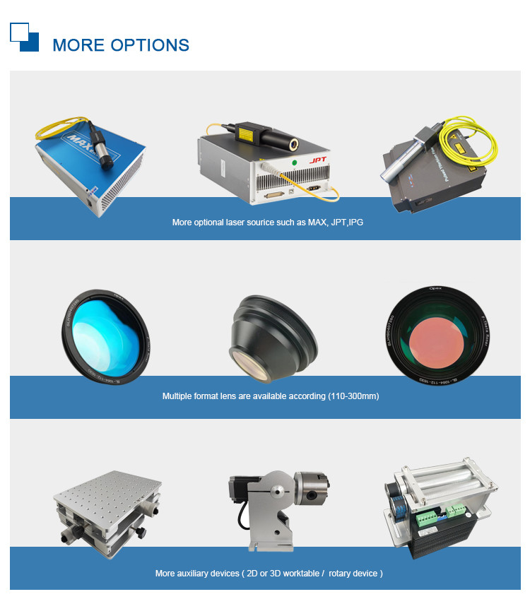 Portable 20w Fiber Laser Marking Machine For Metal Stainless Steel Brass Aluminium