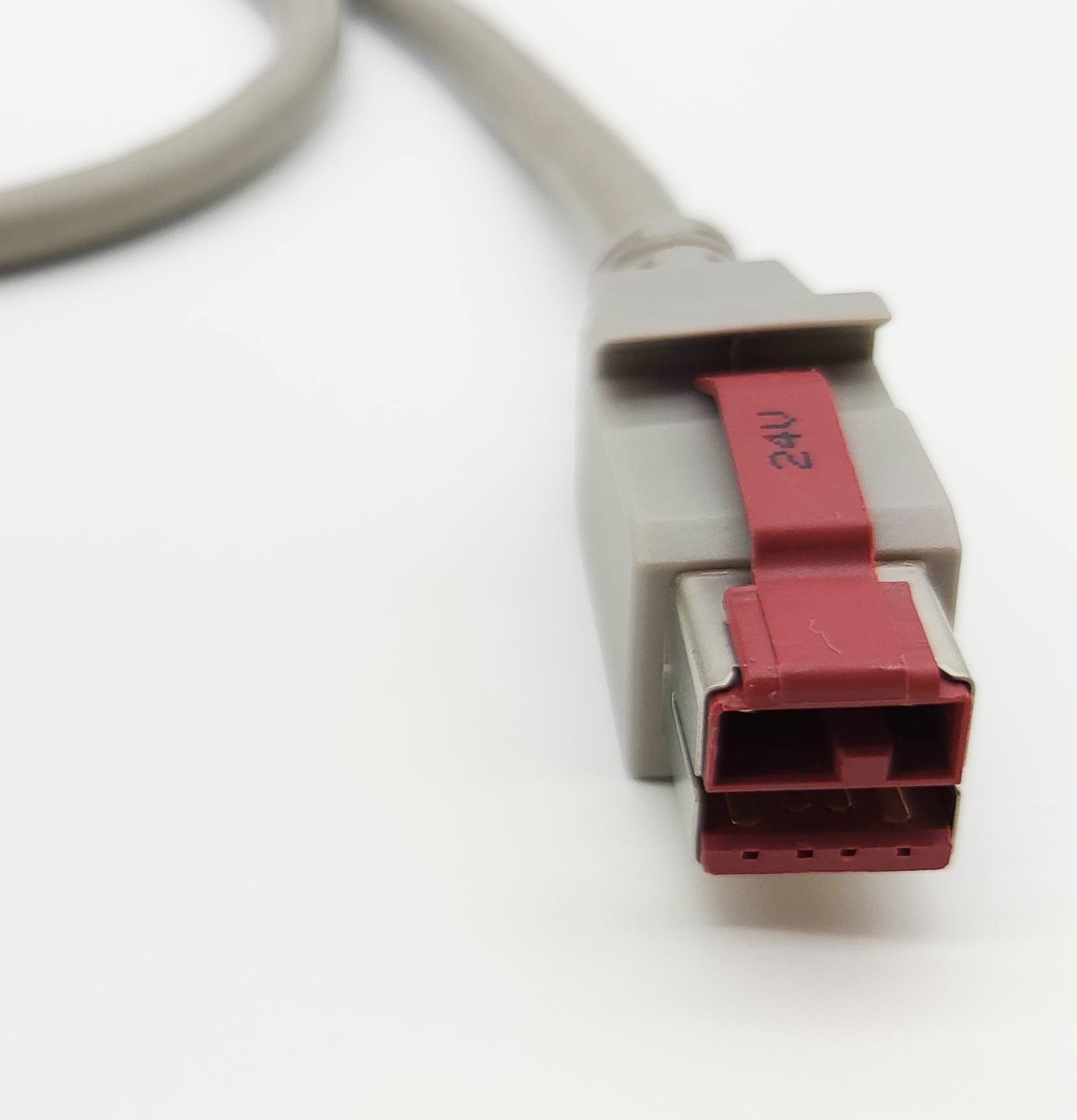 8 Pin 24V To 1X8P Printer Grey 12V Powered USB Cable Assembly