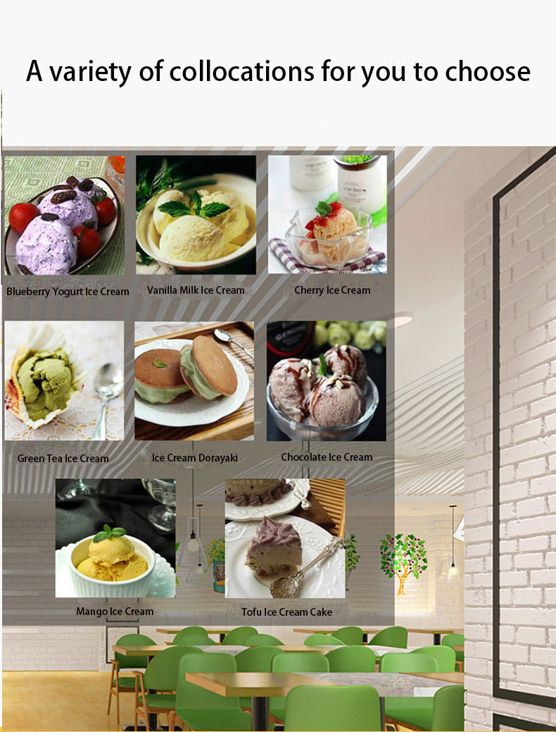 High Output Aomei 24-28L/H Hard Ice Cream Machine Maker Automatic Gelato Maker Machine