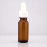 Plastic PP Cap Boston Glass Bottles 15ml Amber Glass Bottles With Dropper