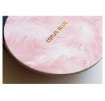 Round Custom Festival Party Decorations Paper Cardboard Marble Coasters For