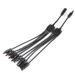 1500VDC Solar Panel Cable Connectors , MC4 Y Solar Connector
