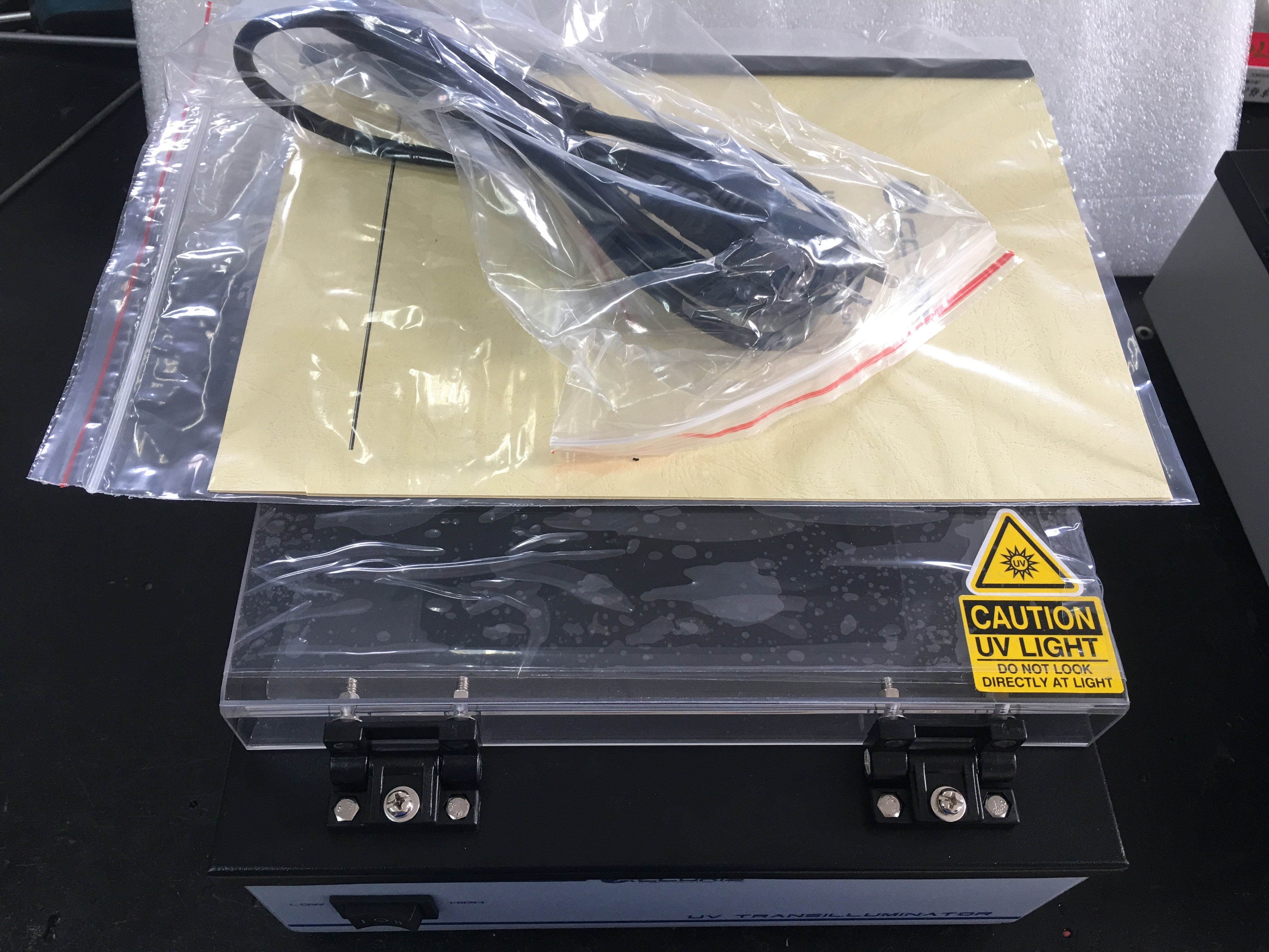 Biology Laboratory Equipment Gel Pattern Visualizer UV Transilluminator 20 x 15cm