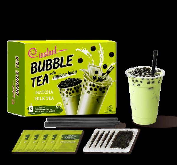 Delight in Authentic Matcha-Flavored Brown Sugar Boba Tea with Our Classic Milk