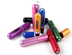 Quality Pump Lady Portable Aluminum Atomizer Travel Refillable 5Ml Mini Metal Spray Bottle wholesale