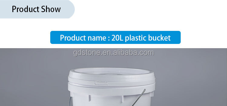 Top Dia 30cm 20 Litre Paint Bucket With Handle 90 Mils Thick