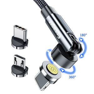 Quality Universal 540 3 in 1 Magnetic Cables Micro Type C Magnetic USB Cable 3A wholesale