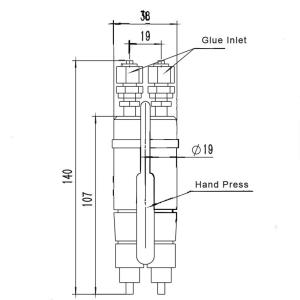 Quality High Precision High Quality Thimble Double Acting Glue Fluid Dispensing Control Valves wholesale