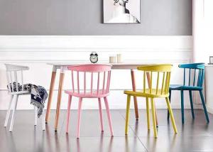 Quality 20kg Coloured Plastic Dining Chairs Non Toxic PP Polyethylene wholesale