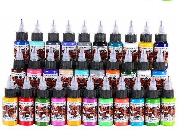 Rainbrow Colors Simple Set Half oz Vegan Tattoo Ink fit for beginners Easy to
