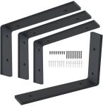 12 Inch Shelf Bracket Heavy Duty L Shelf Bracket 12 x 8 Inch Metal Floating