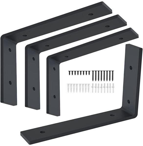 12 Inch Shelf Bracket Heavy Duty L Shelf Bracket 12 x 8 Inch Metal Floating