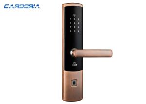 Quality Zinc Alloy Bluetooth Fingerprint Door Lock Four Color Optional CE FCC ROHS Certificate wholesale