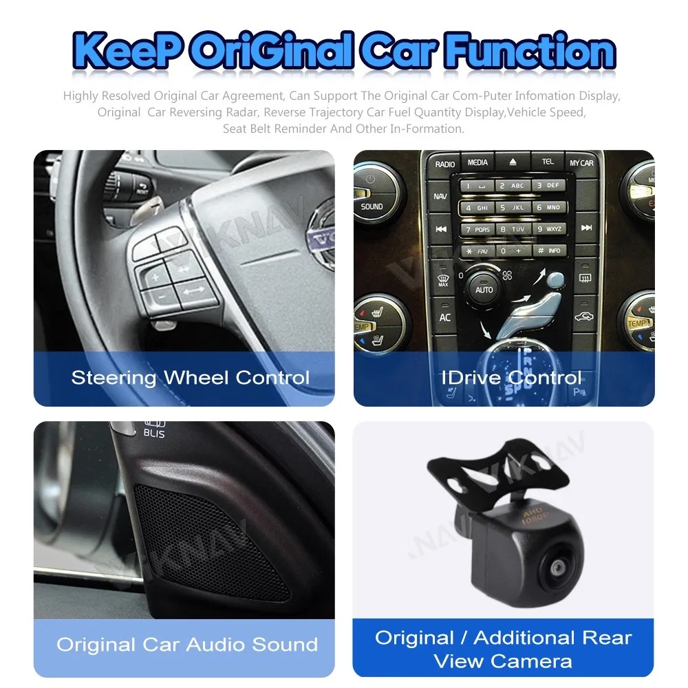 For 2012-2015 Volvo S80/V70 8.8 Inch Android Auto Car radio Navigation GPS Multimedia Player Wireless Carplay 4G