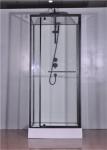 Fashion Pivot Door， Corner Shower Stalls , Square Shower Cabin with white