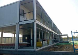 Quality Dormitory Double Container House Galvanized Steel Frame Structure With Internal Stairs wholesale